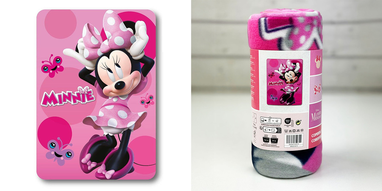 Koc polarowy myszka minnie 